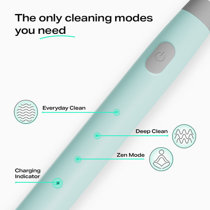 Smart Electric Toothbrush + 2 Brush Heads Combo